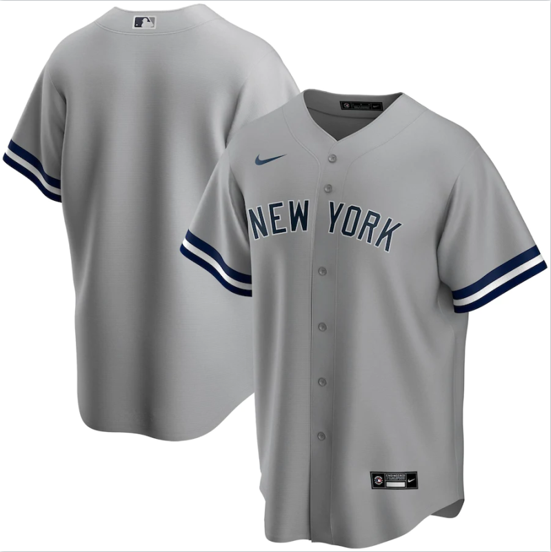 Men's New York Yankees Gray Base Stitched Jersey